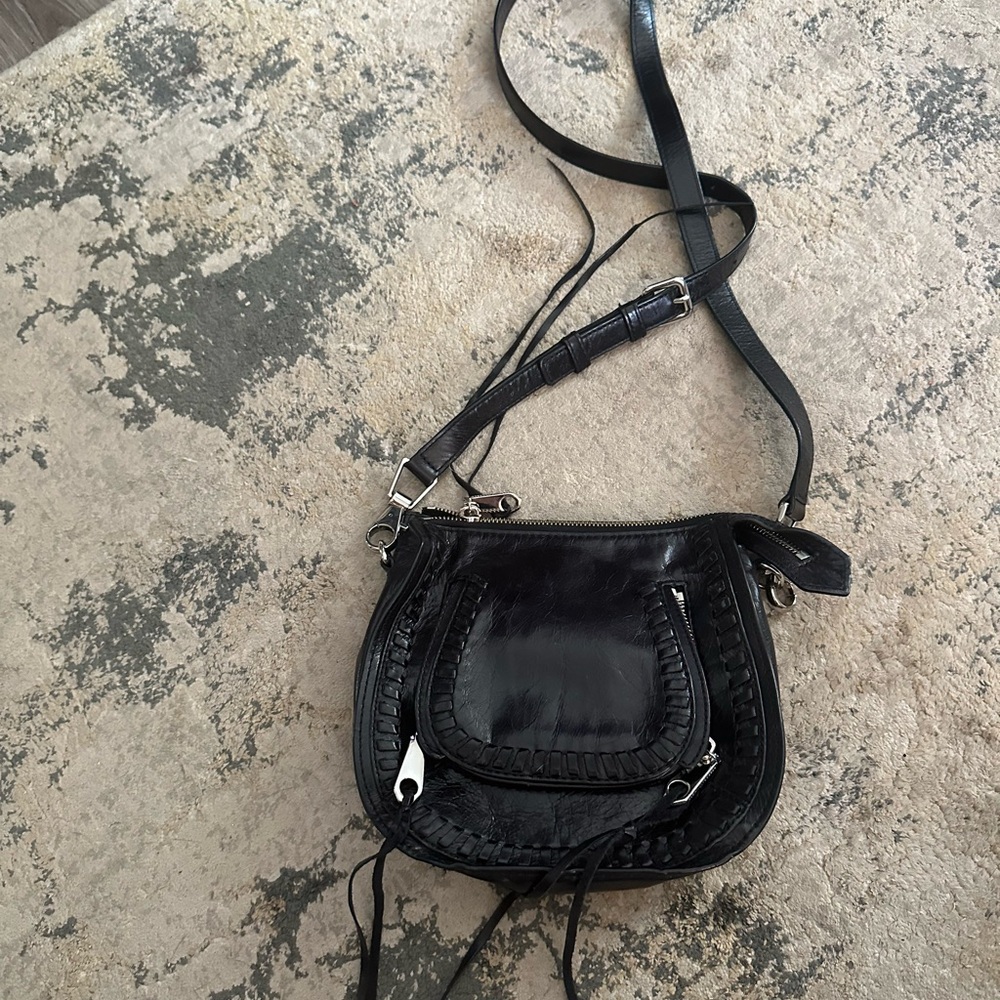 Rebecca Minkoff Black Leather Crossbody Bag